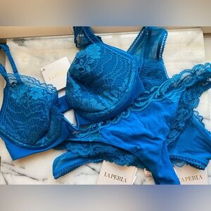 La Perla lace lingerie 3 pieces set